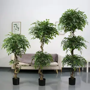 4 - 6 ft yapay banyan ficus ağacı dekorasyon