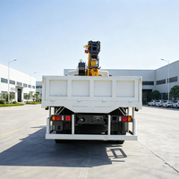 Nouvelle grue montée sur camion de 16 tonnes pour la construction, flèche à 5 sections, système de freinage pneumatique, boîte de vitesses et moteur, hauteur de levage de 21 m