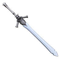 Épée décorative en alliage de zinc de 30 cm, modèle Dante de style jeu DMC, pour cadeau