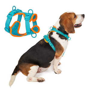Arnés de Lujo para Perro a Prueba de Explosiones, Transpirable, de Malla Suave y Cómoda, Ajustable, de Cuero y Nylon, Correa Deportiva para Pecho de Mascota para Paseos al Aire Libre - Product Image 3