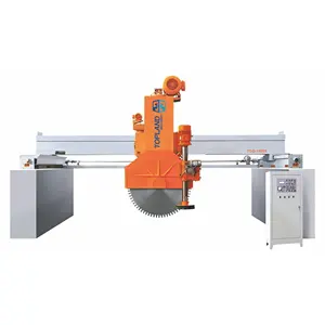 double blade marble stone cutting machine with horizontal blade bridge saw cutter for cutting marble sandstone limestone machine