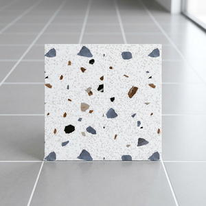 Terrazzo Blanc Robuste Extérieur 400x400mm Carreaux Avec Résistance 12mm Par Novac Céramique - Product Image 3
