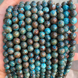 Natural Blue Crazy Lace <strong>Agate</strong> <strong>Beads</strong> 4-12mm Natural Gemstone <strong>Beads</strong> Round Loose Blue Calsilica <strong>Beads</strong> - Product Image 3