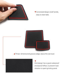 Tapis de tasse de fente de porte anti-dérapant classique pour <span class=keywords><strong>Honda</strong></span> Vezel <span class=keywords><strong>HR</strong></span>-<span class=keywords><strong>V</strong></span> 2021 <span class=keywords><strong>2022</strong></span> HRV accessoires intérieurs caboteur de coussin de porte antidérapant - Product Image 5