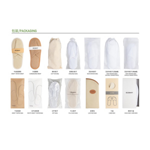 Chaussons jetables de luxe 5 étoiles personnalisés, écologiques et recyclables, à bout fermé, pour <span class=keywords><strong>hôtel</strong></span> et spa, semelle en coton, confortables pour adultes en voyage - Product Image 5