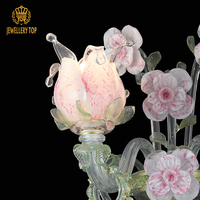 Joaillerie Design créatif Applique murale décorative de luxe de haute qualité en cristal Lampe murale en cristal pour hôtel villa Fleur