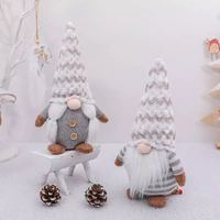 Gnomes de Noël Rudolph poupée elfe sans visage jouet en peluche pour enfants maison ornements et cadeaux décorations de noël