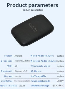 Adaptador OEM Inalámbrico CarPlay para Streaming de TV, <span class=keywords><strong>Netflix</strong></span>, YouTube, Android Auto, Convierte CarPlay de Cableado a Inalámbrico - Product Image 6