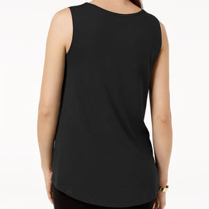 Camiseta sin mangas personalizable para mujer, tela ligera para uso diario, Yoga y eventos promocionales, camiseta sin mangas unisex transpirable - Product Image 3