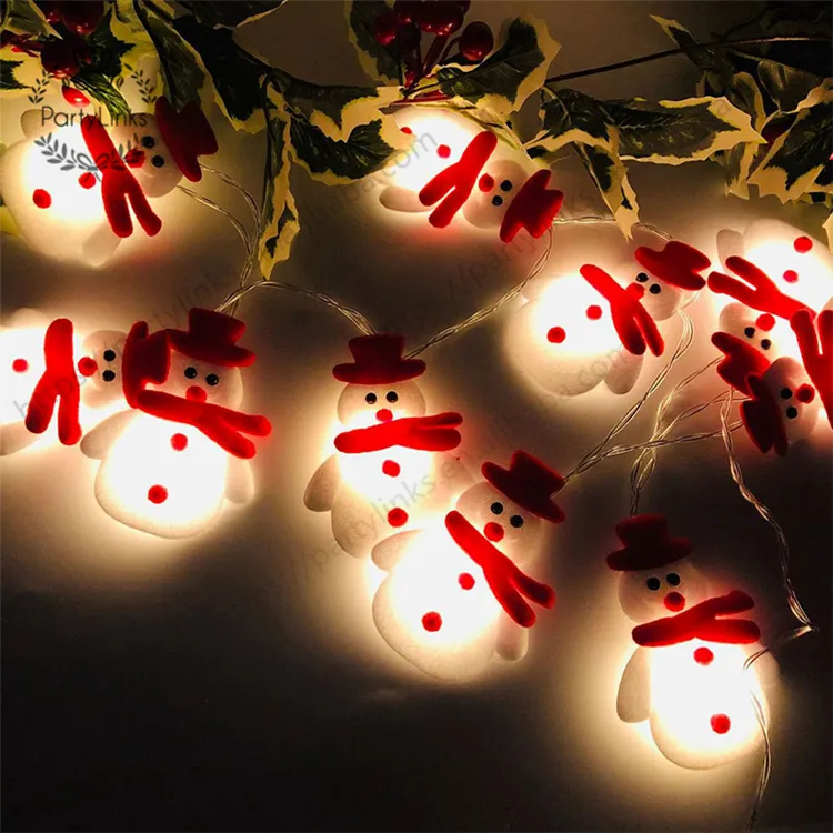 Cordão de luz de led para árvore de natal, enfeites caseiros para decoração de natal e ano novo, 1.65m, 10led