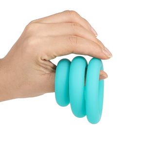 Ensemble de 3 anneaux péniens élastiques en silicone <span class=keywords><strong>l</strong></span>égers pour <span class=keywords><strong>l</strong></span>'entraînement, 2 couleurs au choix, accessoires spéciaux pour <span class=keywords><strong>homme</strong></span> - Product Image 5