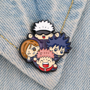 Japanischer Anime-Stil Brosche Cartoon Satoru Gojo <span class=keywords><strong>Kugisaki</strong></span> Nobara Legierung Metall Abzeichen Kleine Metallbrosche Anstecknadeln - Product Image 2