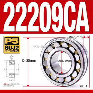 22209CA/C3W33 45x85x23mm 22209-E1-XL-<span class=keywords><strong>K</strong></span> Rodamiento de rodillos esféricos 22209 E 22209 <span class=keywords><strong>EJ</strong></span> W33 Rodamiento - Product Image 2