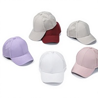 Gorra de Béisbol de Malla Transpirable con Perforaciones Láser, Resistente al Agua, de Secado Rápido, Protección Solar, Gorra Deportiva para Correr al Aire Libre, Golf