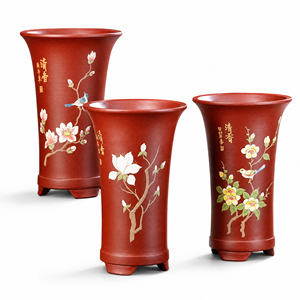 Maceta para Orquídeas Yixing Zisha Pintada a Mano con Esmalte, Estilo Chino, Maceta Premium para Interiores para Orquídeas, Clivia, <span class=keywords><strong>Sansevieria</strong></span> - Product Image 1