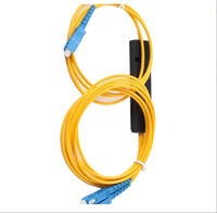 Divisor PLC de fibra óptica 1x4 LGX con inserción de tarjeta de casete Sc/APC de 1:2 puertos para uso en red