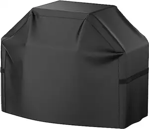 BBQ Grill Cover Waterproof Weather Resistant Rip-Proof Anti-UV Fade Resistant with Hook-and-loop and Strap