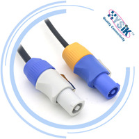 Connecteur de câble d'alimentation à affichage LED, bibeleau, prise d'alimentation, 3 pôles, verrouillage torsadé, adaptateur de connexion de la série PowerCON