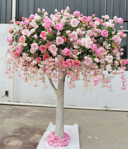 Árbol <span class=keywords><strong>de</strong></span> flores artificiales para salón <span class=keywords><strong>de</strong></span> belleza, rama seca, árbol <span class=keywords><strong>de</strong></span> flores artificiales <span class=keywords><strong>de</strong></span> glicina para interior, flor <span class=keywords><strong>de</strong></span> Rosa para boda - Product Image 2