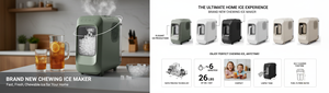 Machine à glaçons de comptoir Smart Baker, nouveau design, pour glaçons en forme de nuggets, autonettoyante, pour glaçons mous et mâchables, en vente - Product Image 5