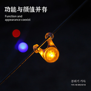 Silicone Camping Signal <b>Light</b> Led Red Blue Orange Green <b>Rainbow</b> 4 Modes Waterproof Ipx4 Bicycle Taillight Versatile Outdoor Use - Product Image 3