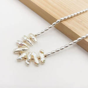 XUPING ジュエリー卸売 金メッキ 韓国風チャーム パールビーズ レディースネックレス - Product Image 1