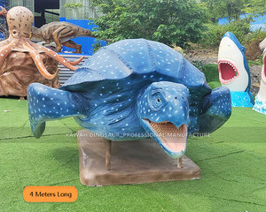 Estatua realista de tortuga marina con movimientos Animatronic <span class=keywords><strong>Turtle</strong></span> para decoración de parques - Product Image 5