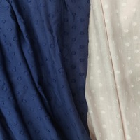 Tissu jacquard ovale à pois 100% coton pour chemises, robes et vêtements pour femmes et enfants