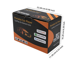 X5351หน้าจอสัมผัส CarPlay ไร้สายแบบพกพาสำหรับมอเตอร์ไซด์7นิ้วหน้าจอ IPS กันน้ำนำทางจอ DVR รถจักรยานยนต์ IP65 - Product Image 6