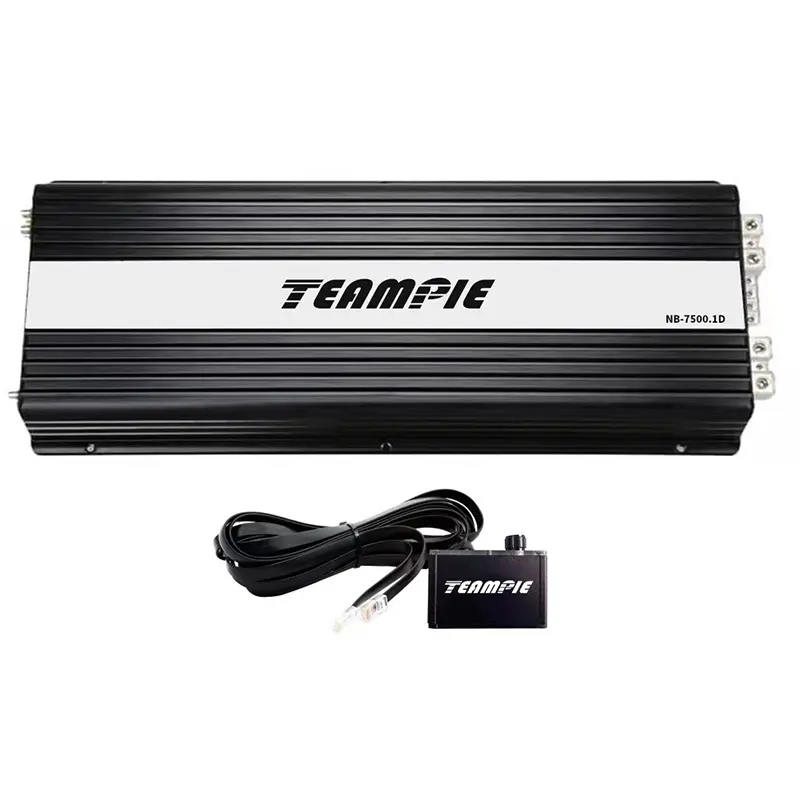 Teampie TP-7500.1D Thick Heat Sink Aluminium Plate Loud Car System Korea Car Amplifier