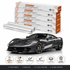 Film de protection de peinture automobile PPF transparent en TPU 6,5 mil 7,5 mil, garantie 10 ans, super hydrophobe, auto-réparant instantané, teintures pour voitures - Product Image 3