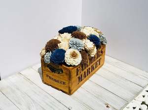 Boîte de rangement en <span class=keywords><strong>bois</strong></span> pour herbes style Vintage, casiers de stockage pour plantes et <span class=keywords><strong>fleurs</strong></span>, pour décoration de maison, ferme, paon en <span class=keywords><strong>bois</strong></span> - Product Image 4