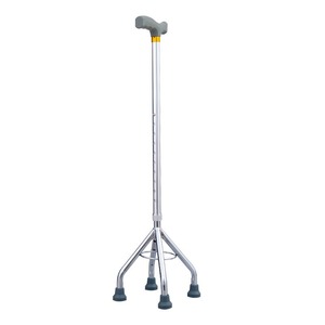 Canne de marche à quatre pieds en alliage d'aluminium, réglable en hauteur, antidérapante, pour personnes âgées et handicapées, aide à la mobilité - Product Image 1