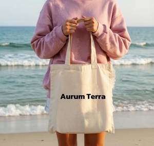 Sac fourre-tout en coton réutilisable Miles avec poignée longue, fermeture avec logo, publicité, logo personnalisé, usage quotidien, taille moyenne, matériau en toile - Product Image 2