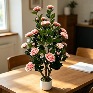 Artificial Camellia <b>Tree</b> Faux Camellia <b>Tree</b> Camellia <b>Tree</b> Potted - Product Image 5