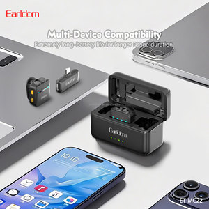 Micrófono inalámbrico Earldom Laval con estuche de carga para creadores de contenido, grabación de video, vlogs, podcasts, YouTube, TikTok - Product Image 2