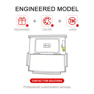 मोबाइल फोन के लिए 15W की प्रमाणित पोर्टेबल वायरलेस चार्जर, चुंबकीय चार्जिंग पैड कार चार्जर प्रमाणित 1 वर्ष - Product Image 5