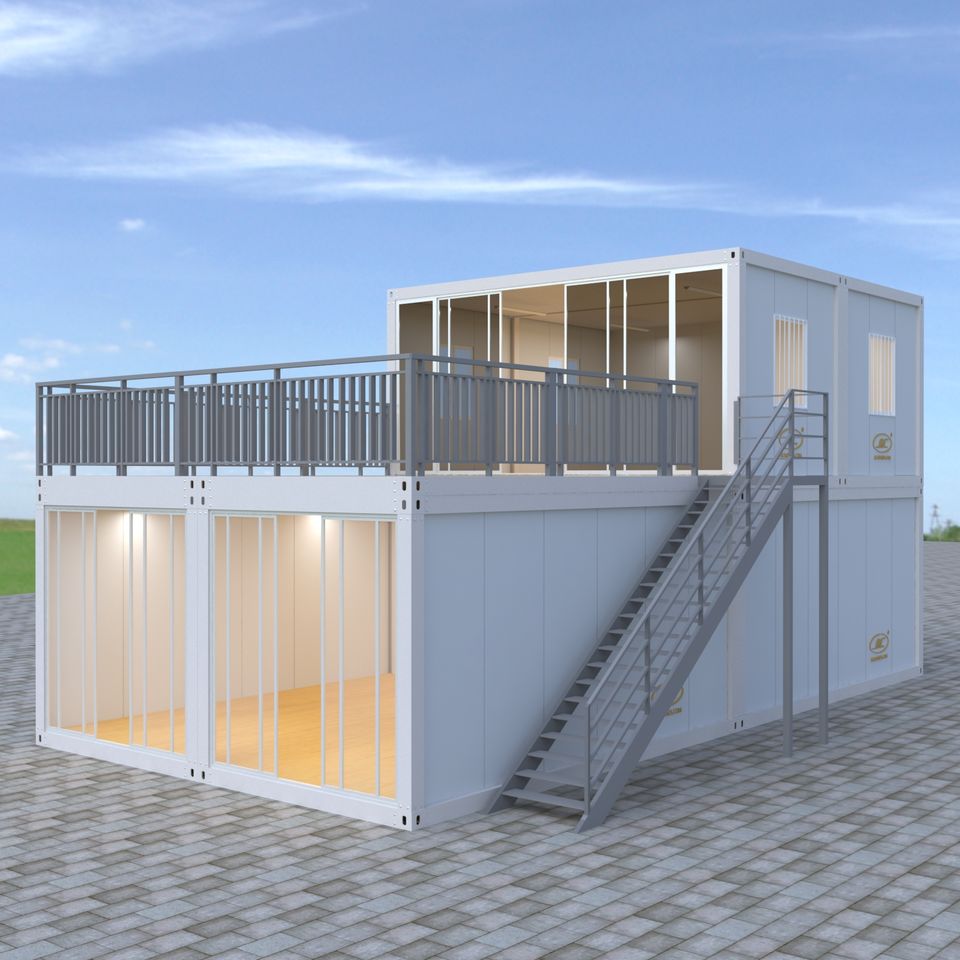 New Beach House Prefab Design JJC Modular Tiny Home Built Mobile Shower ...