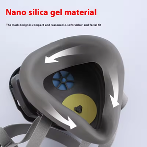 Masker Debu Silikon 3-Lapisan Reusable Shun Tai Xin HBC-3200 UK IMPA Code <span class=keywords><strong>FFP3</strong></span> Anti-Debu Perlindungan Klorin 80 L/mnt, Laris Terjual - Product Image 4