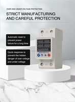 NOUVEAU Protecteur de surtension et de sous-tension à réinitialisation automatique 63A, monophasé, pour usage domestique, protection contre les surtensions 220V
