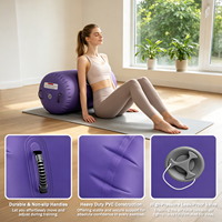 Vente en gros de baril gonflable de gymnastique pour enfants et adolescents, piste de tumbling gonflable de 80 cm à 120 cm avec gonfleur, usine OEM, CE BSCI