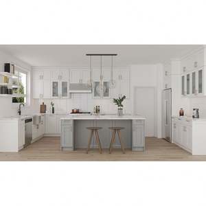 Usine de Foshan, armoires de cuisine sur mesure, prêtes à l'emploi, design modulaire de luxe, meubles de cuisine modernes, armoires de cuisine en bois - Product Image 6