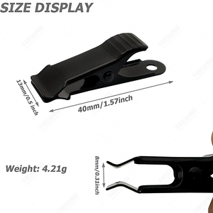 Kim loại <span class=keywords><strong>mini</strong></span> mùa xuân Alligator clip kẹp bạc Alligator kẹp 1/2 inch rộng Cá Sấu kẹp mịn hàm cho công việc - Product Image 4