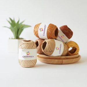 Fancy Soft Smooth Hermosos colores Rayón natural <span class=keywords><strong>Rafia</strong></span> <span class=keywords><strong>Hilo</strong></span> <span class=keywords><strong>de</strong></span> paja <span class=keywords><strong>Hilo</strong></span> Papel Hierba Fácil <span class=keywords><strong>para</strong></span> <span class=keywords><strong>tejer</strong></span> y bolsos <span class=keywords><strong>de</strong></span> ganchillo - Product Image 6