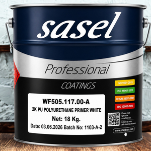 SASEL 2K PU <b>Primer</b> <b>White</b> Matt Liquid Coating 18 Kg Professional <b>Paint</b> for Surface Sealing and Repair Made in Turkey - Product Image 4
