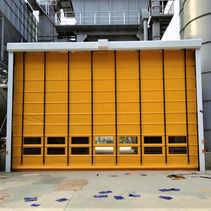 Porte rapide à enroulement en <span class=keywords><strong>PVC</strong></span> souple et alliage d'aluminium, design industriel moderne, pour entrepôt frigorifique, contrôle de la poussière, entrée à levage, vente en gros - Product Image 2