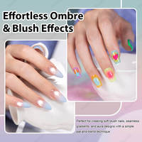 BOZLIN Série 9 Effet Dégradé Pat Pat Gel – Palette de Vernis Gel Pat Pat Gel à Marque Privée – Kit de Gel Ombré Personnalisé pour Nail Art