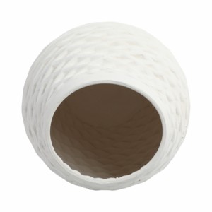 Vaso in porcellana stampato in 3D con texture, per soggiorno, decorazione per la casa, elemento scultoreo per la camera da letto. - Product Image 6