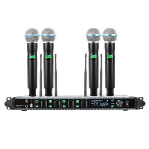 RIY-0321 4チャンネルUHFワイヤレスマイク真の多様性200周波数ポイントワイヤレスマイク - Product Image 4