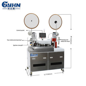 Machine entièrement automatique de coupe de fils multiconducteurs gainés, de sertissage de bornes et d'insertion de gaines thermorétractables - Product Image 4